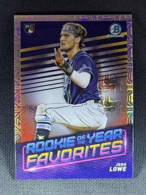 2022 Bowman #ROYF-11 Josh Lowe Rookie of the Year Favorites Mojo Refractor Rays - Image 1 of 2