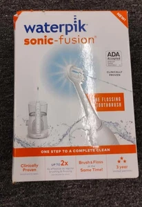 Waterpik Sonic-Fusion Flossing Electric Toothbrush SF-01W020-1, New, K3 - Picture 1 of 3