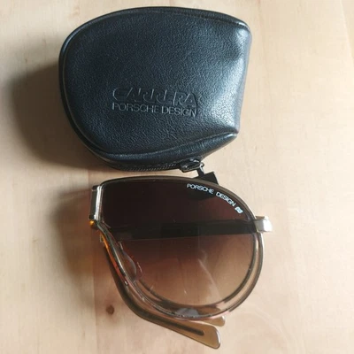 Occhiali Fumè Oro Porsche Design by Carrera Pieghevoli Nasello Arco Vintage '90s - Immagine 1 di 4