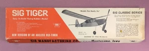 Vintage SIG TIGER Classic Series Flying Rubber Model Airplane Kit FF-22 - Picture 1 of 3