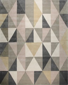 Trendy Classic Multicolor Hand Tufted Wool Rug - Picture 1 of 10