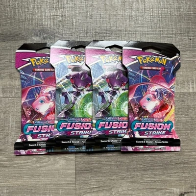 Pokémon TCG Fusion Strike Sleeved Booster Pack [x4] Brand New & Sealed - Image 1 of 2
