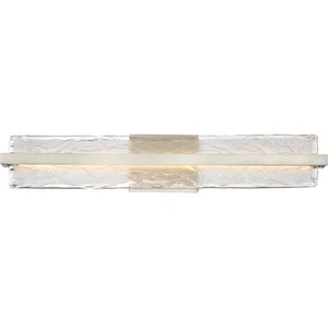 Quoizel PCGL8530 Nickel Glacial 1-Light 30" Bathroom Vanity Light - Picture 1 of 4