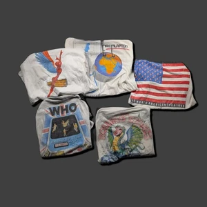 Menge 5 Vintage Band Raglan / TShirts Rolling Stones Who Eric Clapton Santana - Bild 1 von 11