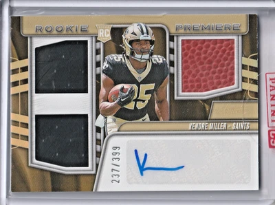 2023 Panini Absolute Kendre Miller RC Rookie Patch Auto RPA 237/399 #RPM-KM - Image 1 of 2