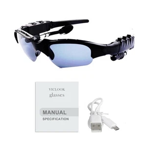MP3 Bluetooth Sunglasses Music Sport Polarized Riding Smart Glasses - Zdjęcie 1 z 10