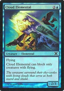MTG - 10th Edition - Cloud Elemental - 2X - Foil - NM - Picture 1 of 1