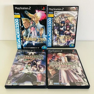 PS2 Phantasy Star generation 1 & 2 Universe 4 games Sega Ages Japan import - Image 1 of 4
