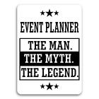 Gift Sticker : EVENT PLANNER The Man Myth Legend Office Work Christmas