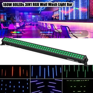 1-10XRGB Wall Wash Bar Light DMX Stage DJ 144 LED Bar Light Strobe Beam Lighting - Picture 1 of 13