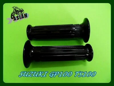 Fit Suzuki GP100 GP125 TS100 TS125 Black Hand Grip Set   **as1676** Foto 1 de 4