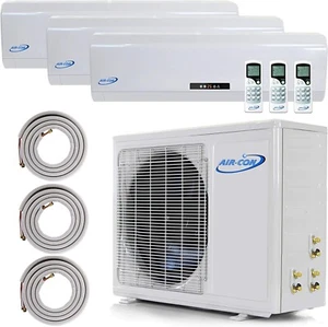 36000 BTU 21 SEER Ductless Multi Mini Split Heat Pump 9000 12000 18000 Aircon AC - Picture 1 of 9