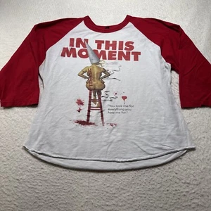 In This Moment Maria Brink Whore Metal Rock Band Tee Size XL 3/4 Sleeve Rare 33 - Picture 1 of 15