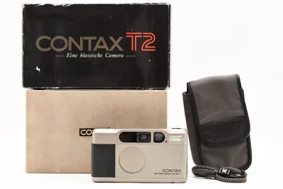 [MINT +++ / Box] Contax T2D Titan Silver 35mm Point Shoot Film Camera From JAPAN - Image 1 of 4