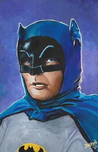 Batman TV.........illustrazione originale in vernice acrilica - Foto 1 di 3