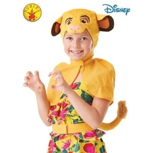 CHILD DISNEY SIMBA LION KING FANCY DRESS COSTUME OFFICIAL RUBIE'S HEADPIECE TAIL - Picture 1 of 2