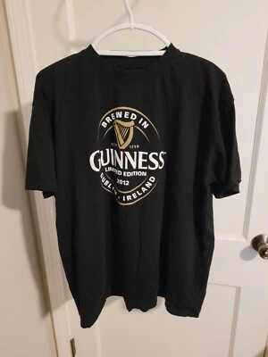 Camiseta Guinness 2012 Edición Limitada Para Hombre Negra XL Licencia Oficial--Leer Foto 1 de 4