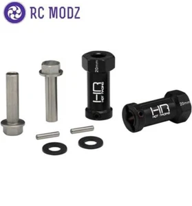Extensiones de cubo de rueda hexagonales de aluminio de 20 mm Hot Racing SCX10TT01 12 mm - Imagen 1 de 2