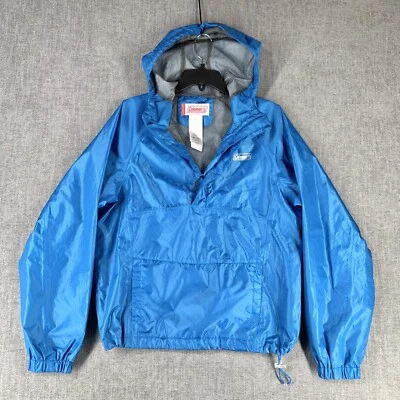 Coleman Multi-Tec 蓝色雨衣风衣 1/4 拉链男式 S 码 — 第 1/4 张图片