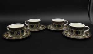 Mikasa Intaglio "ARABELLA" Japan ~ CAC01 ~ Set of 4 ~ Tea Cups & Saucers - Picture 1 of 6
