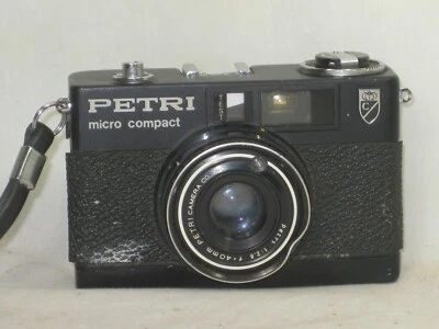 *Repuestos no probados/reparación PETRI micro compacta cámara de película vintage SLR 40mm  Foto 1 de 4