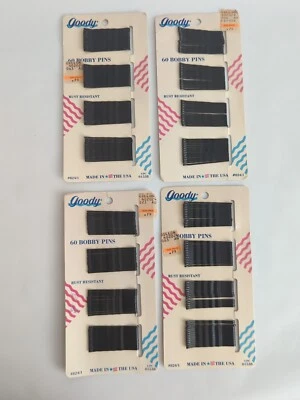 Vintage 1989 Goody Bobby Pins 240 Total Qty ~ Made in USA Retro - Image 1 of 4