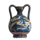 Ancient Greek Minoan Amphora Fresco Dolphins Mural Handmade Ceramic Pottery S