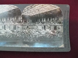 Stereoview Keystone View Company President Wilson Addressing Congress Germany O - Picture 1 of 4