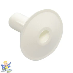 5 X OJALES DE CABLE ÚNICO BLANCO PARA TV/ALTAVOZ/CABLE COAXIAL ÚNICO AÉREO - Imagen 1 de 3
