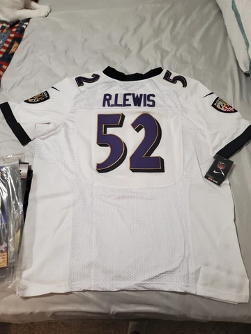 NFL Baltimore Ravens Ray Lewis #52 Nike On Field Super Bowl XLVII Jersey XL NWT Cover