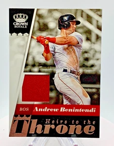 2018 Panini Corona Reale Eredi al Trono Andrea Benintendi #HT-AB (MEM) - Foto 1 di 2