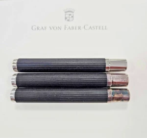 Graf von Faber-Castell Classic Silver-Plated Ebony Fountain Pen Barrel New - Picture 1 of 1