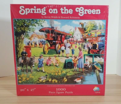 Jigsaw Puzzle 1000 pc SunsOut, Spring on the Green by Walsh/Robinson NEW - Image 1 of 3