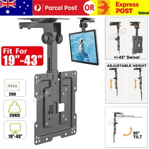 Ajustable TV Mount Bracket Ceiling Roof Swivel Tilt for 19"-43" LED LCD Monitor - Picture 1 of 13