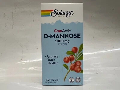 Solaray CranActin/D-MANNOSE 120 Capsules - Image 1 of 3