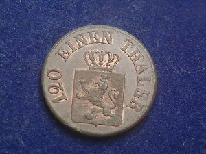 3 Heller Hessen 1849 1/120 Taler Hessen „ Erhaltung „ W/16/628 - Imagen 1 de 2