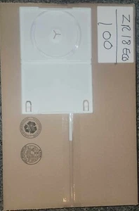 10 PCS HIGH QUALITY SINGLE 14MM DVD CASE, WHITE , MADE IN USA FREE SHIP - Picture 1 of 1