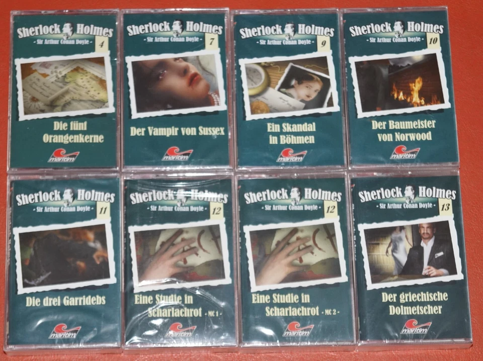 MC KASSETTE - Sherlock Holmes 4,7,9,10,11,12,13 MARITIM  NEU/OVP Sammlung - Bild 1 von 1