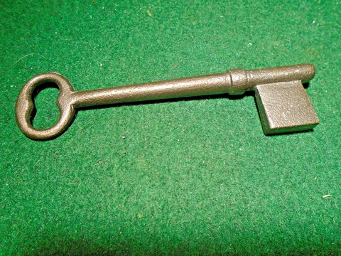 4" STEEL BIT KEY BLANK with TAPERED END - PERFECT for OLD RIM LOCKS (33149) Cover