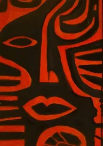 Angry Red a story and an Original ACEO by Donna Suttle - Picture 1 of 1