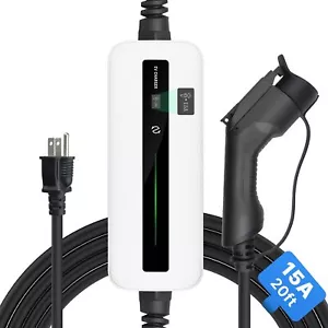 15A EV Charger Level 1 NEMA5-15P ev Charging Cable 100V-120V Portable EVSE SA... - Picture 1 of 7