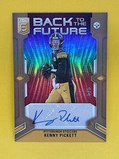 Kenny Pickett * 2023 Donruss Elite Back to the Future Auto * BOOKEND SSP 5/5