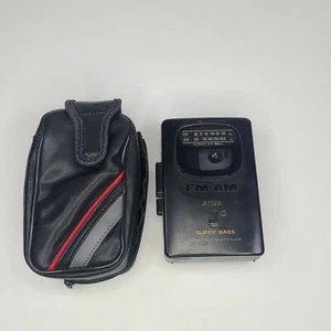 Vintage Aiwa portable cassette player with case. Radio works. - Picture 1 of 7