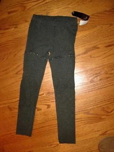 NWT Girls~STAR RIDE~Gray Cotton Beads Stretch Leggings/Capri Pants~SIZE L(14-16) - Picture 1 of 3
