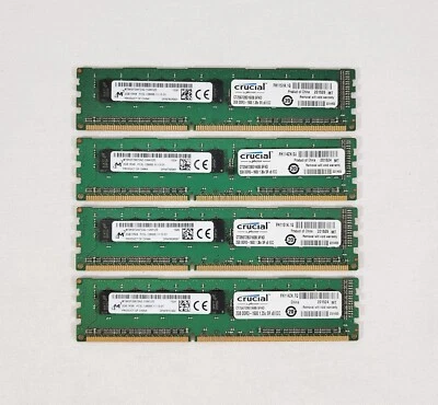 CRUCIAL 8GB (4x2GB) DDR3 RAM 1Rx8 PC3L-12800E 1600MHZ 240PIN DIMM Desktop Memory - Image 1 of 3