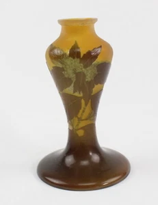 Gallé Art Glass Cameo Lamp Acid Etched Base Signed - Picture 1 of 12