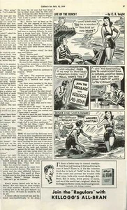 Anuncio de cereales para estreñimiento Kellogg's All Bran 1939 vintage de Colliers 15/07/1939  - Imagen 1 de 1