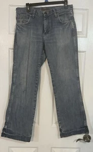 Vintage Wrangler Boot Cut Denim Blue Jeans Men’s size 32x30 Workwear - Picture 1 of 24