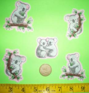 New Koala Bears Iron-ons Fabric Appliques Iron-ons