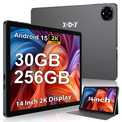 Tablet Neuest P60S 14 Zoll Android 15 5G WiFi Dual SIM Face ID 256GB 8000mAh - Bild 1 von 4